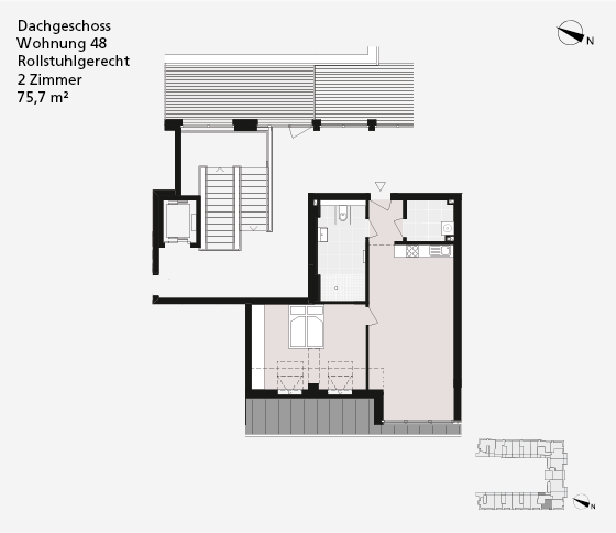 Dachgeschoss Wohnung 48