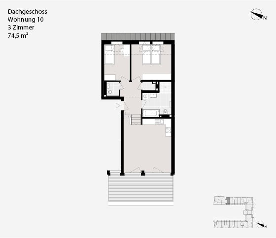 Dachgeschoss Wohnung 10