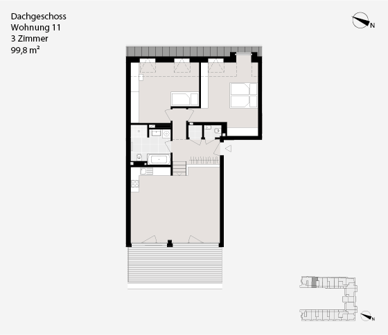 Dachgeschoss Wohnung 11