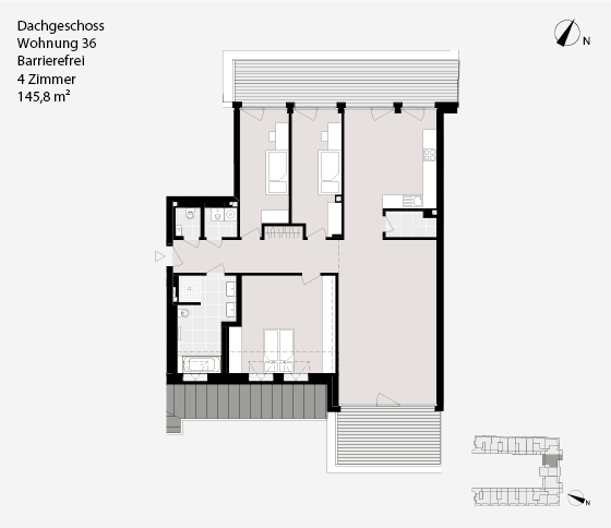 Dachgeschoss Wohnung 36