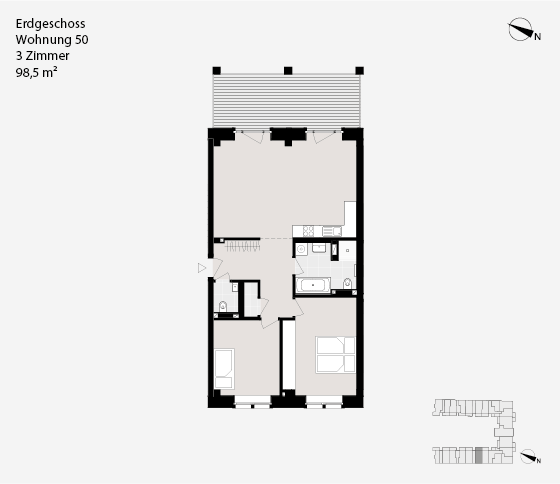 Erdgeschoss Wohnung 50