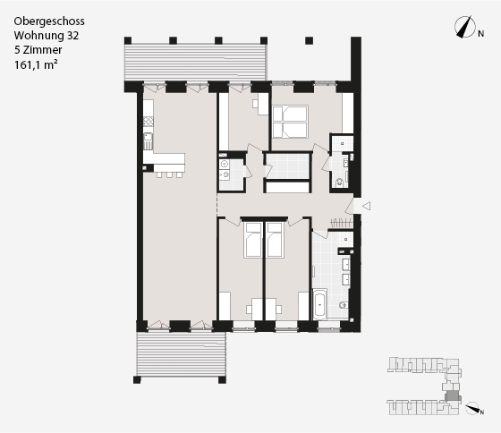 Obergeschoss Wohnung 32