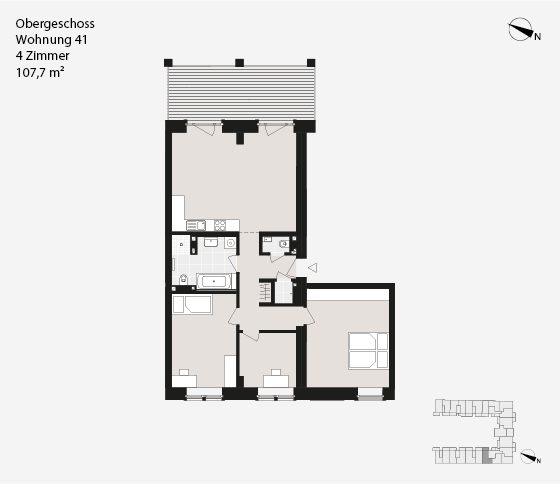 Obergeschoss Wohnung 41