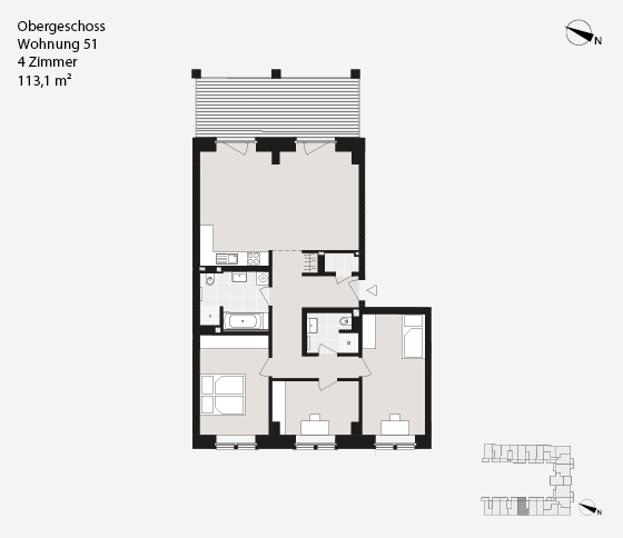 Obergeschoss Wohnung 51