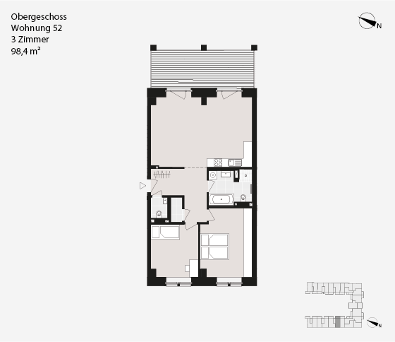 Obergeschoss Wohnung 52