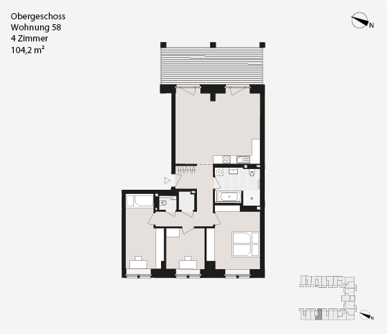 Obergeschoss Wohnung 58