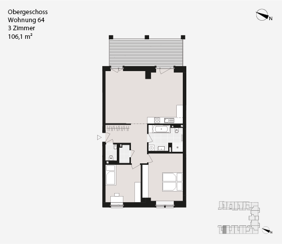 Obergeschoss Wohnung 64